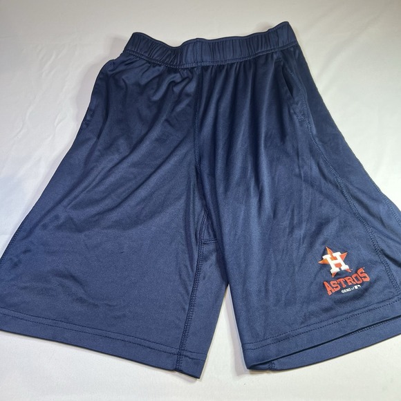 Houston Astros BOYS Athletic Shorts XL 18‎ MAJESTIC MLB Baseball Below The Knee - Picture 1 of 7